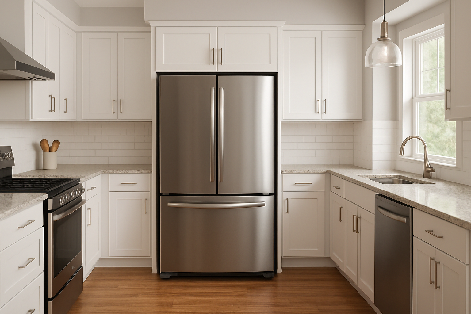 KITCHEN WITH REFRIGERATOR
